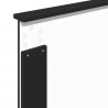 Ramka łóżka Czarny 100 x 200 cm Lite drewno sosnowe