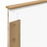 Ramka łóżka Dąb rzemieślniczy 100 x 200 cm Lite drewno sosnowe