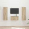 Zestaw szafek RTV 5 pcs Dąb Sonoma Materiał drewnopochodny