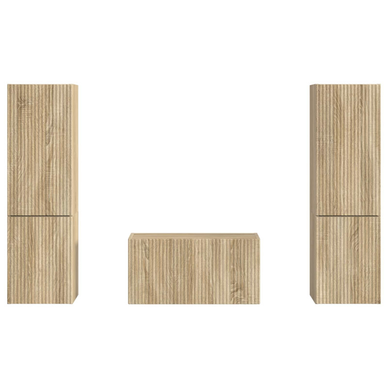Zestaw szafek RTV 5 pcs Dąb Sonoma Materiał drewnopochodny