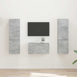 Zestaw szafek RTV 5 pcs Betonowy szary Materiał drewnopochodny