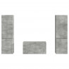 Zestaw szafek RTV 5 pcs Betonowy szary Materiał drewnopochodny