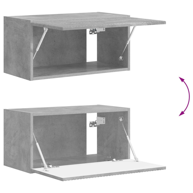 Zestaw szafek RTV 5 pcs Betonowy szary Materiał drewnopochodny