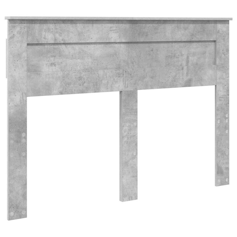 Ramka łóżka Betonowy 140 x 190 cm Lite drewno sosnowe