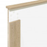Ramka łóżka Dąb Sonoma 75 x 190 cm Lite drewno sosnowe