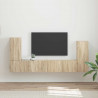 Zestaw szafek RTV 4 pcs Dąb Sonoma Materiał drewnopochodny