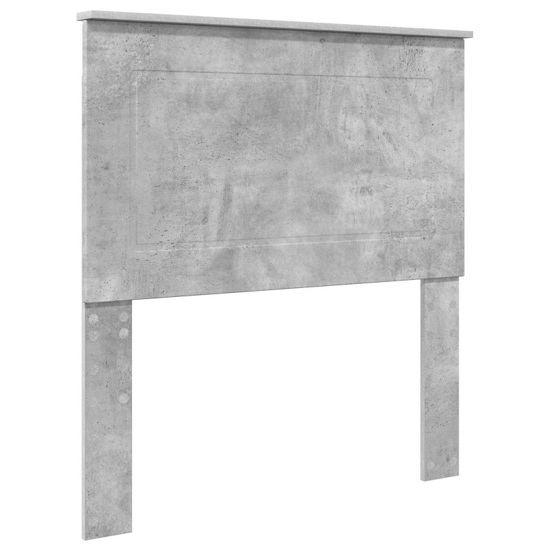 Ramka łóżka Szary beton 75 x 190 cm Lite drewno sosnowe