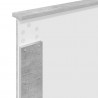 Ramka łóżka Szary beton 75 x 190 cm Lite drewno sosnowe