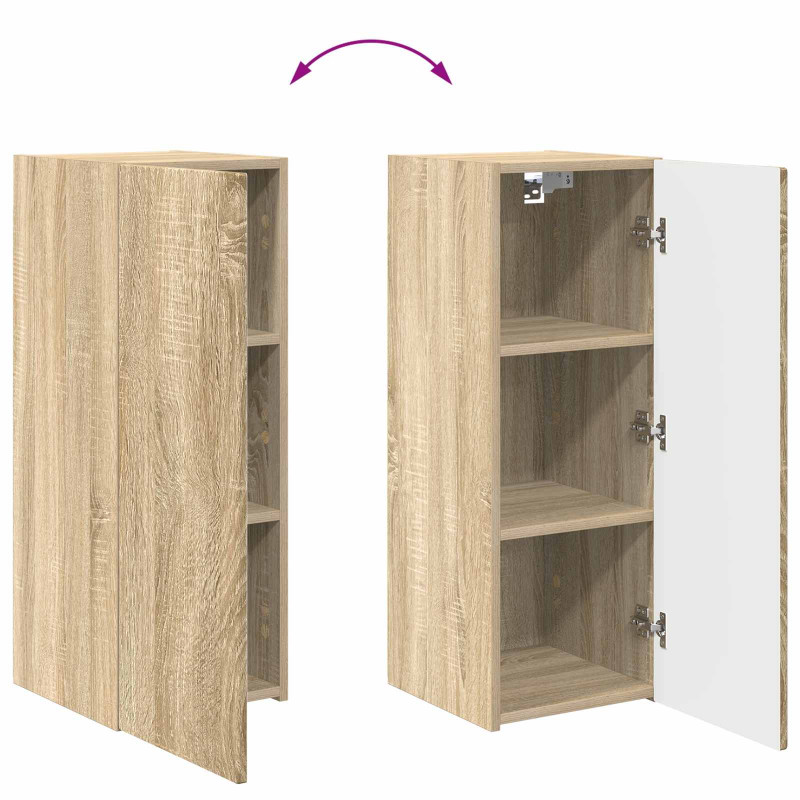 Zestaw szafek RTV 4 pcs Dąb Sonoma Materiał drewnopochodny