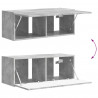 Zestaw szafek RTV 4 pcs Betonowy szary Materiał drewnopochodny