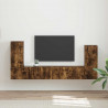 Zestaw szafek RTV 4 pcs Dąb wędzony Materiał drewnopochodny