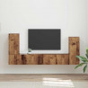 Zestaw szafek RTV 4 pcs Stare drewno Materiał drewnopochodny