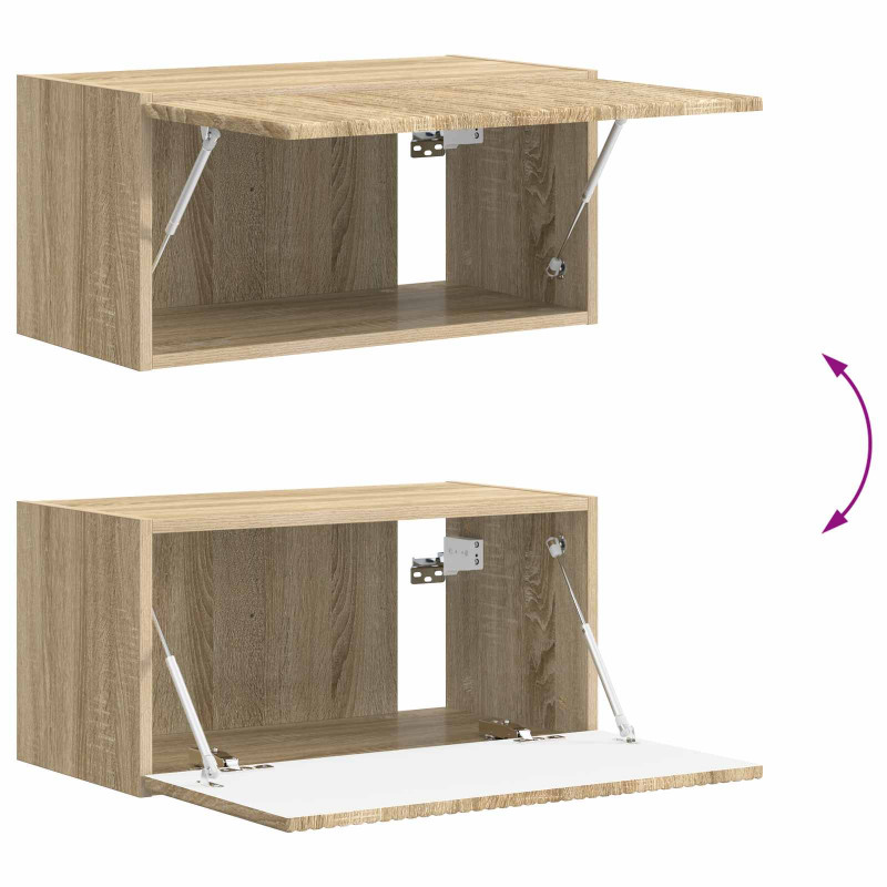 Zestaw szafek RTV 8 pcs Dąb Sonoma Materiał drewnopochodny