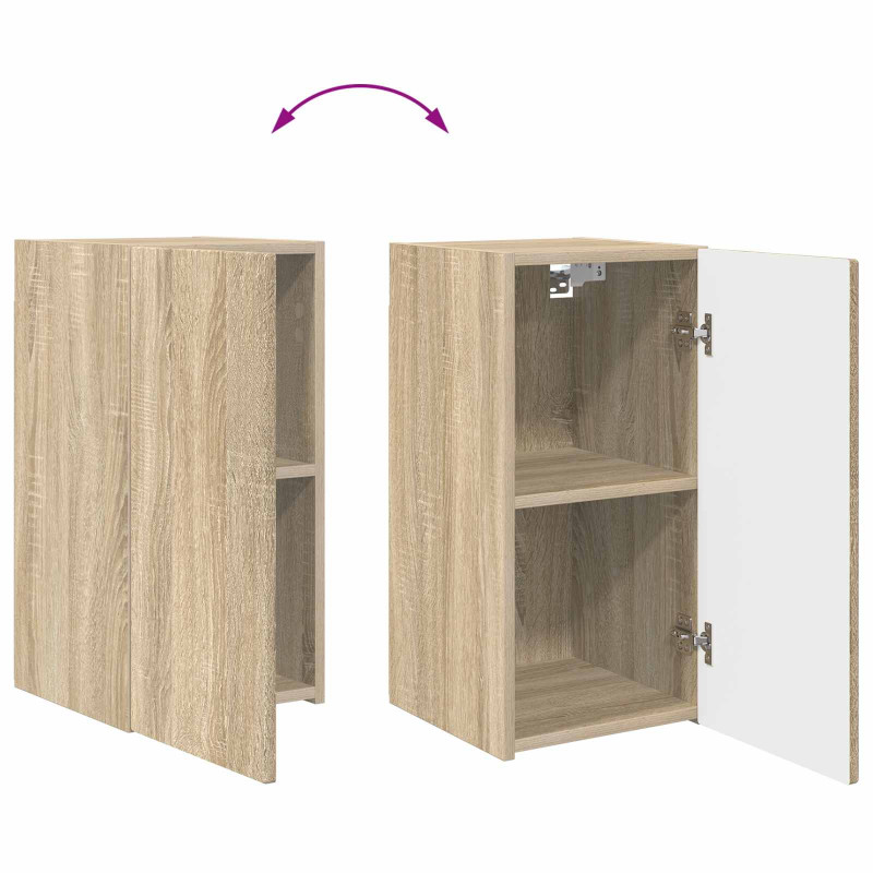 Zestaw szafek RTV 8 pcs Dąb Sonoma Materiał drewnopochodny