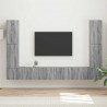 Zestaw szafek RTV 8 pcs Szary Sonoma Materiał drewnopochodny