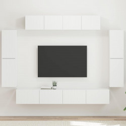 Szafka pod telewizor 8 pcs Biały