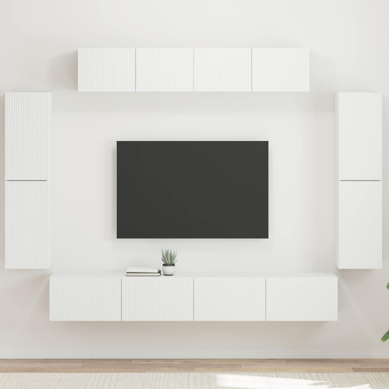 Szafka pod telewizor 8 pcs Biały