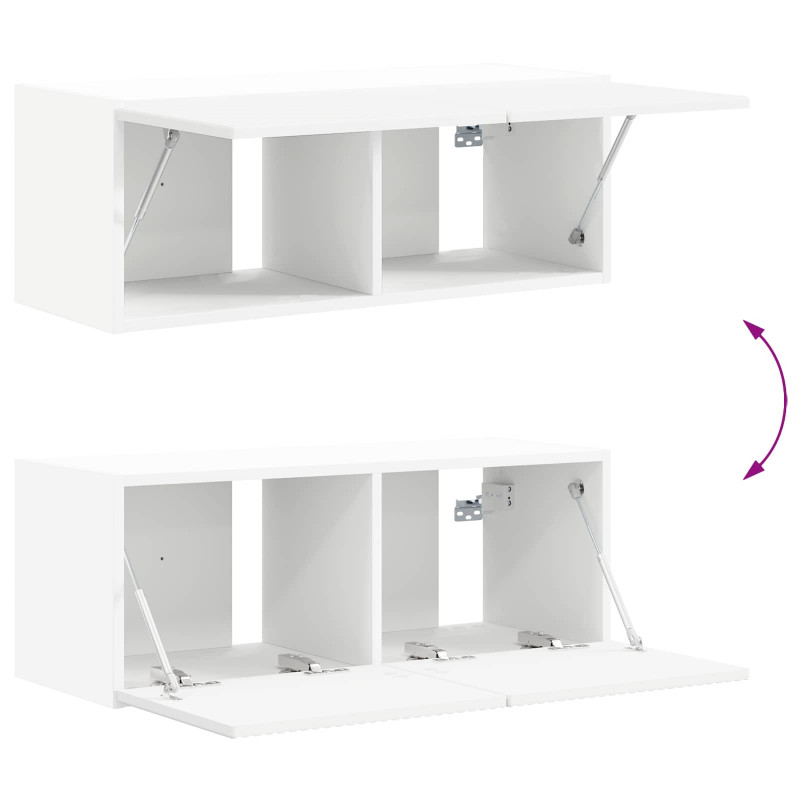 Szafka pod telewizor 8 pcs Biały