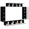 Szafka pod telewizor 8 pcs Czarny