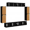 Szafka pod telewizor 8 pcs Czarny