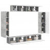 Szafka pod telewizor 8 pcs Betonowy szary
