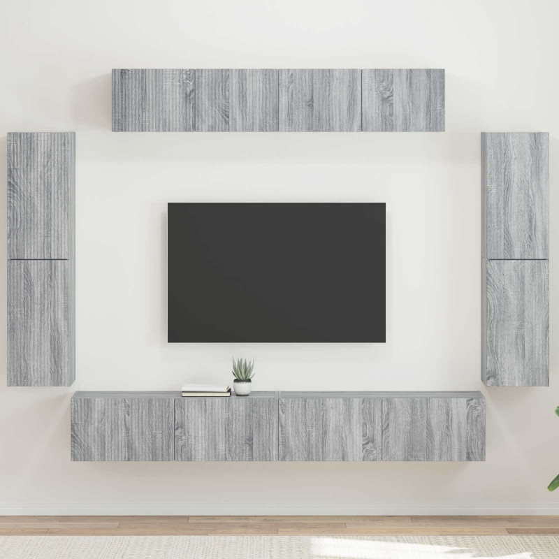 Szafka pod telewizor 8 pcs Szary Sonoma