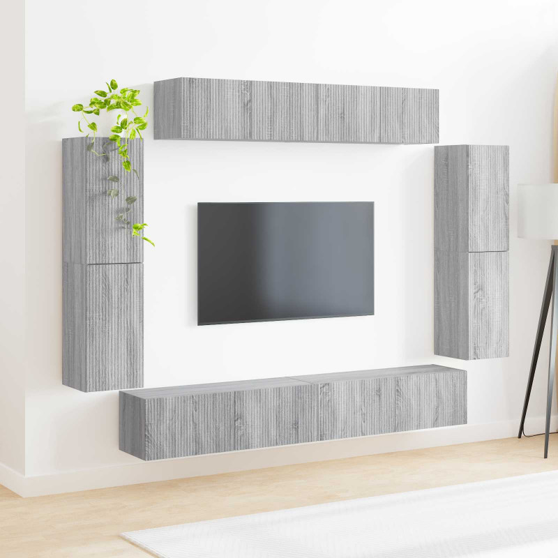 Szafka pod telewizor 8 pcs Szary Sonoma