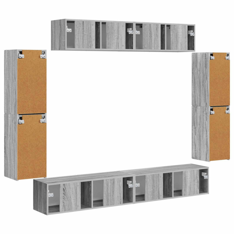 Szafka pod telewizor 8 pcs Szary Sonoma