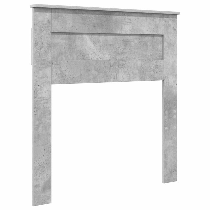 Ramka łóżka Betonowy 90 x 200 cm Lite drewno sosnowe