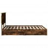 Łóżko z miejscem do przechowywania Dąb wędzony 160 x 200 cm