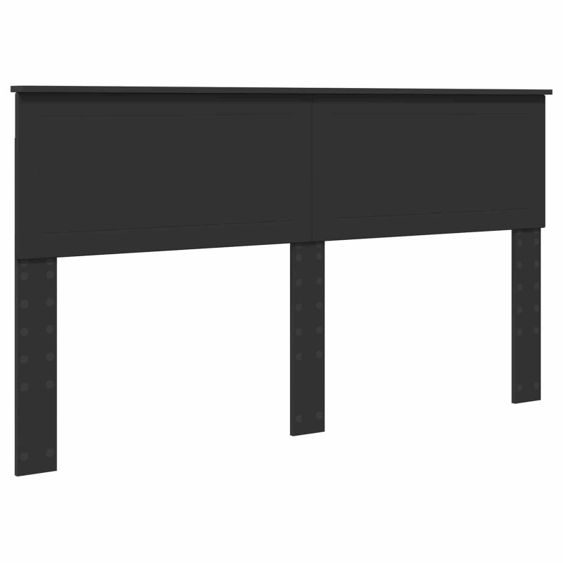 Ramka łóżka Czarny 160 x 200 cm Lite drewno sosnowe