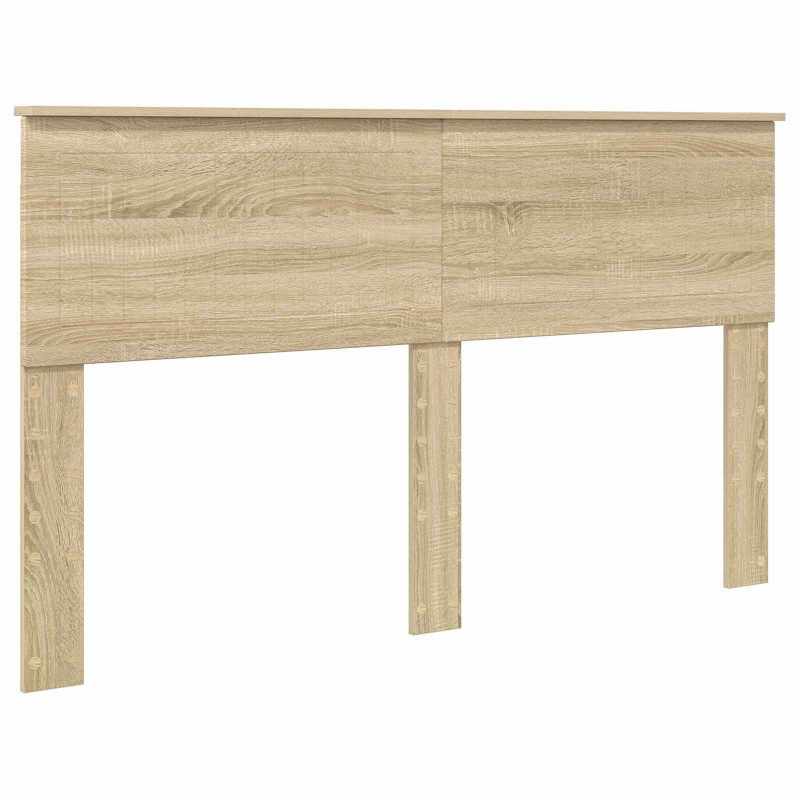 Ramka łóżka Dąb Sonoma 150 x 200 cm Lite drewno sosnowe