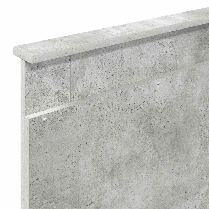 Łóżko z miejscem do przechowywania Betonowy szary 100 x 200 cm