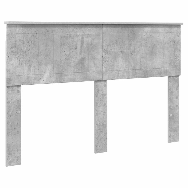Ramka łóżka Betonowy 140 x 190 cm Lite drewno sosnowe