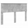 Ramka łóżka Betonowy 140 x 190 cm Lite drewno sosnowe