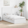 Łóżko z miejscem do przechowywania z szufladą Biały 75 x 190 cm