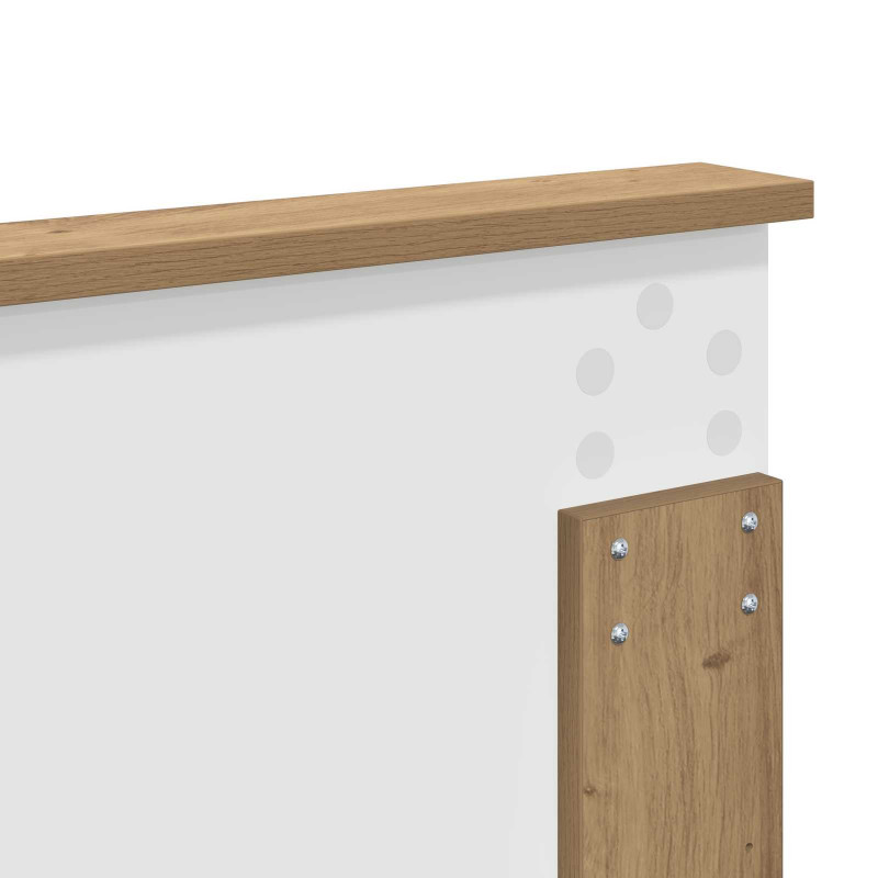 Ramka łóżka Dąb rzemieślniczy 120 x 200 cm Lite drewno sosnowe