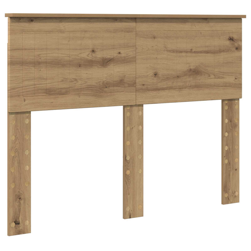 Ramka łóżka Dąb rzemieślniczy 120 x 190 cm Lite drewno sosnowe