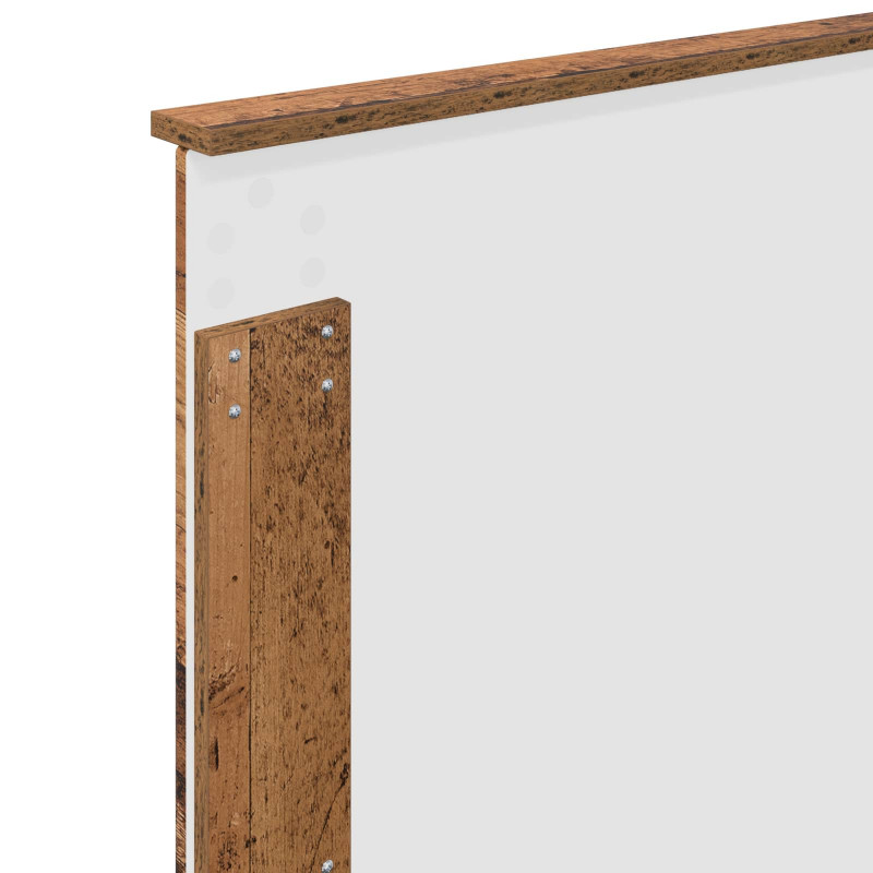 Ramka łóżka Stare drewno 100 x 200 cm Lite drewno sosnowe
