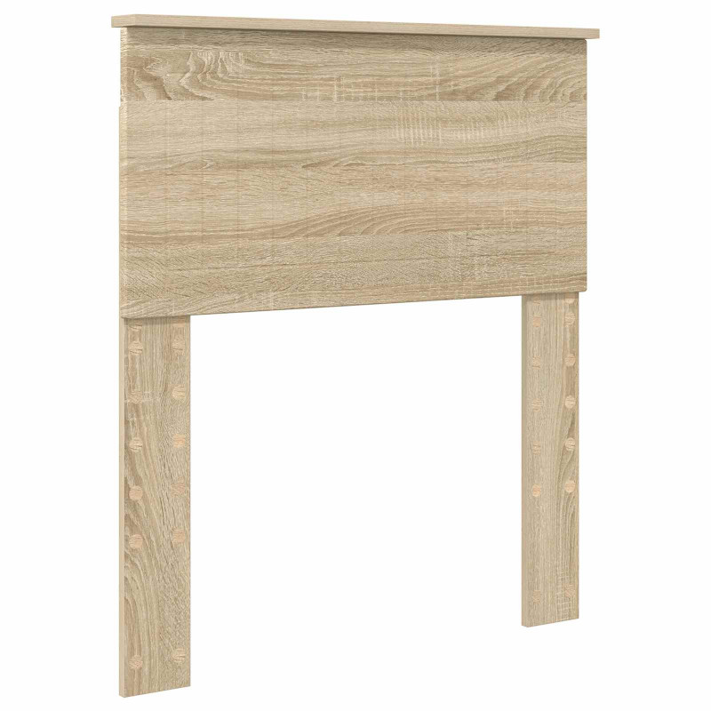 Ramka łóżka Dąb Sonoma 75 x 190 cm Lite drewno sosnowe