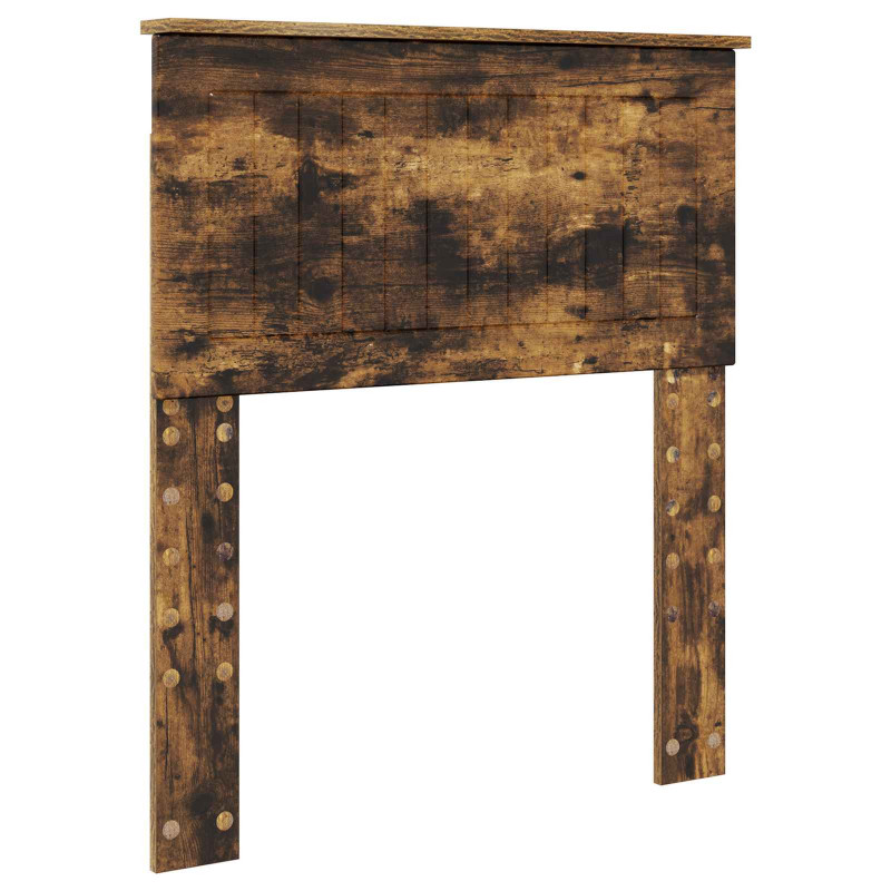 Ramka łóżka Dąb wędzony 75 x 190 cm Lite drewno sosnowe