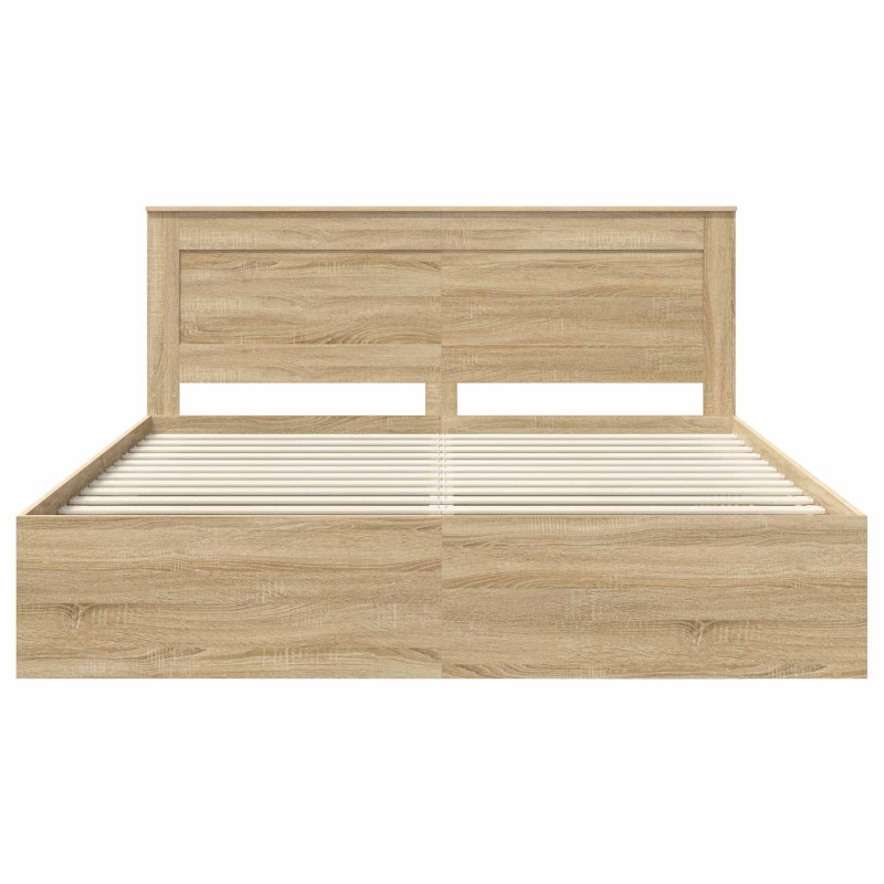 Ramka łóżka Sonoma 200 x 200 cm Lite drewno sosnowe