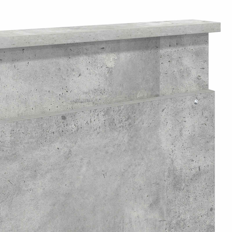 Ramka łóżka Betonowy 200 x 200 cm Lite drewno sosnowe