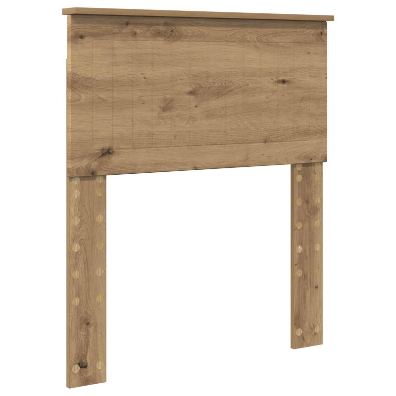 Ramka łóżka Dąb rzemieślniczy 75 x 190 cm Lite drewno sosnowe