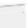 Ramka łóżka Z zagłówkiem Biały 180 x 200 cm Lite drewno sosnowe