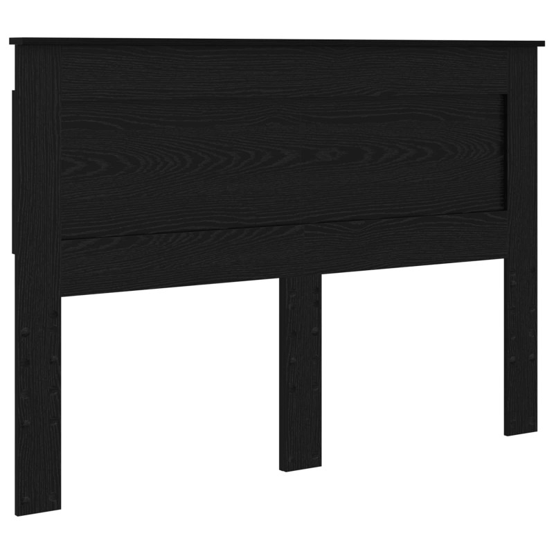 Ramka łóżka Czarny 140 x 190 cm Lite drewno sosnowe