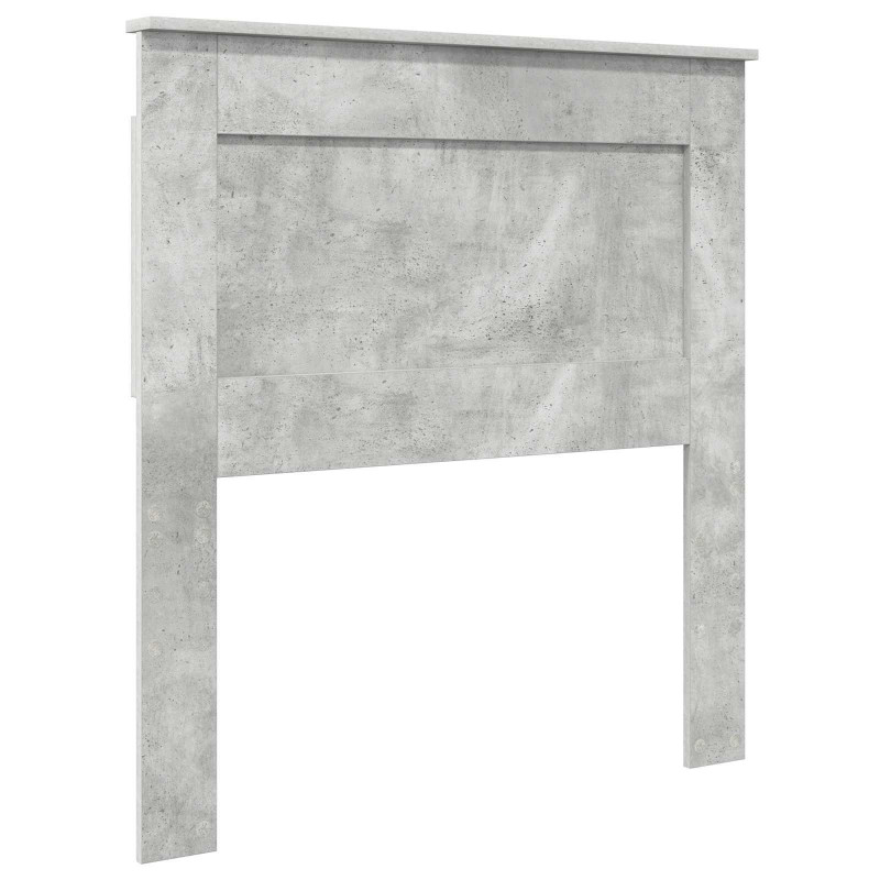 Ramka łóżka Szary beton 100 x 200 cm Lite drewno sosnowe