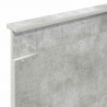Ramka łóżka Szary beton 100 x 200 cm Lite drewno sosnowe