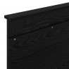 Ramka łóżka Z zagłówkiem Czarny 90 x 200 cm Lite drewno sosnowe