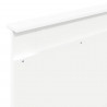 Ramka łóżka Z zagłówkiem Biały 75 x 190 cm Lite drewno sosnowe